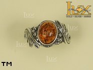 Jewellery SILVER sterling ring.  Stone: amber. TAG: ; name: R-008; weight: 4g.