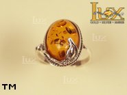 Jewellery SILVER sterling ring.  Stone: amber. TAG: nature, clasic; name: R-038; weight: 3.2g.