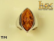 Jewellery SILVER sterling ring.  Stone: amber. TAG: clasic; name: R-03AM; weight: 4.5g.