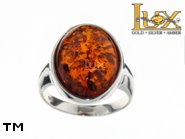 Jewellery SILVER sterling ring.  Stone: amber. TAG: ; name: R-17AM; weight: 5.2g.