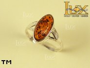 Jewellery SILVER sterling ring.  Stone: amber. TAG: ; name: R-205; weight: 2.6g.