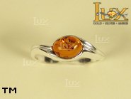 Jewellery SILVER sterling ring.  Stone: amber. TAG: ; name: R-249; weight: 1.9g.