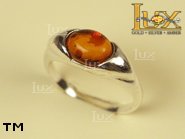 Jewellery SILVER sterling ring.  Stone: amber. TAG: ; name: R-331; weight: 2.9g.