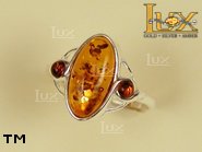Jewellery SILVER sterling ring.  Stone: amber. TAG: ; name: R-369; weight: 2.1g.