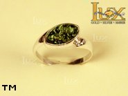 Jewellery SILVER sterling ring.  Stone: amber. TAG: ; name: R-380; weight: 1.5g.