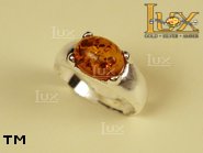 Jewellery SILVER sterling ring.  Stone: amber. TAG: ; name: R-426; weight: 2.6g.