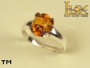 Jewellery SILVER sterling ring.  Stone: amber. TAG: ; name: R-442; weight: 2.5g.