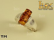 Jewellery SILVER sterling ring.  Stone: amber. TAG: ; name: R-448; weight: 2.2g.