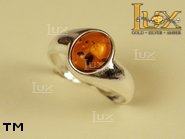 Jewellery SILVER sterling ring.  Stone: amber. TAG: ; name: R-467; weight: 2.7g.