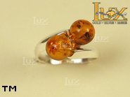 Jewellery SILVER sterling ring.  Stone: amber. TAG: ; name: R-483; weight: 2.2g.