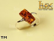 Jewellery SILVER sterling ring.  Stone: amber. TAG: ; name: R-568; weight: 2.9g.