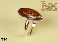 Jewellery SILVER sterling ring.  Stone: amber. TAG: ; name: R-625; weight: 4g.
