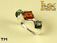 Jewellery SILVER sterling ring.  Stone: amber. TAG: ; name: R-628; weight: 3.7g.