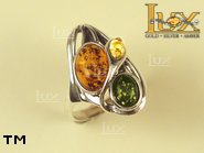 Jewellery SILVER sterling ring.  Stone: amber. TAG: nature; name: R-648; weight: 6g.