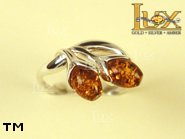 Jewellery SILVER sterling ring.  Stone: amber. TAG: nature; name: R-673; weight: 3.5g.