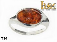 Jewellery SILVER sterling ring.  Stone: amber. TAG: ; name: R-704; weight: 4g.