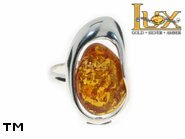 Jewellery SILVER sterling ring.  Stone: amber. TAG: unique; name: R-731; weight: 7.2g.