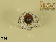 Jewellery SILVER sterling ring.  Stone: amber. TAG: nature; name: R-750; weight: 2.7g.