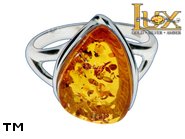 Jewellery SILVER sterling ring.  Stone: amber. TAG: ; name: R-783; weight: 4.1g.