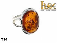 Jewellery SILVER sterling ring.  Stone: amber. TAG: ; name: R-843-2; weight: 6.45g.