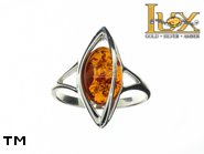 Jewellery SILVER sterling ring.  Stone: amber. TAG: ; name: R-844-1; weight: 2.8g.