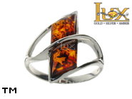 Jewellery SILVER sterling ring.  Stone: amber. TAG: ; name: R-860; weight: 3.8g.