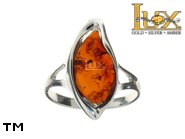 Jewellery SILVER sterling ring.  Stone: amber. TAG: ; name: R-867; weight: 3.3g.