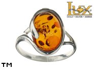 Jewellery SILVER sterling ring.  Stone: amber. TAG: ; name: R-869; weight: 3g.