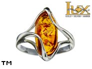 Jewellery SILVER sterling ring.  Stone: amber. TAG: ; name: R-892; weight: 2.85g.