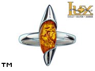 Jewellery SILVER sterling ring.  Stone: amber. TAG: ; name: R-914; weight: 2.9g.