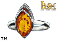 Jewellery SILVER sterling ring.  Stone: amber. TAG: ; name: R-915; weight: 3.1g.