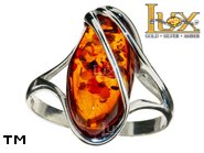 Jewellery SILVER sterling ring.  Stone: amber. TAG: ; name: R-926; weight: 4g.