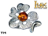 Jewellery SILVER sterling ring.  Stone: amber. TAG: nature; name: R-955J; weight: 3.4g.