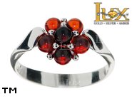 Jewellery SILVER sterling ring.  Stone: amber. TAG: nature; name: R-A62; weight: 2.65g.