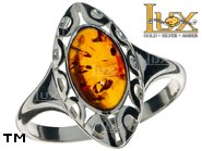 Jewellery SILVER sterling ring.  Stone: amber. TAG: ; name: R-B96; weight: 2.6g.